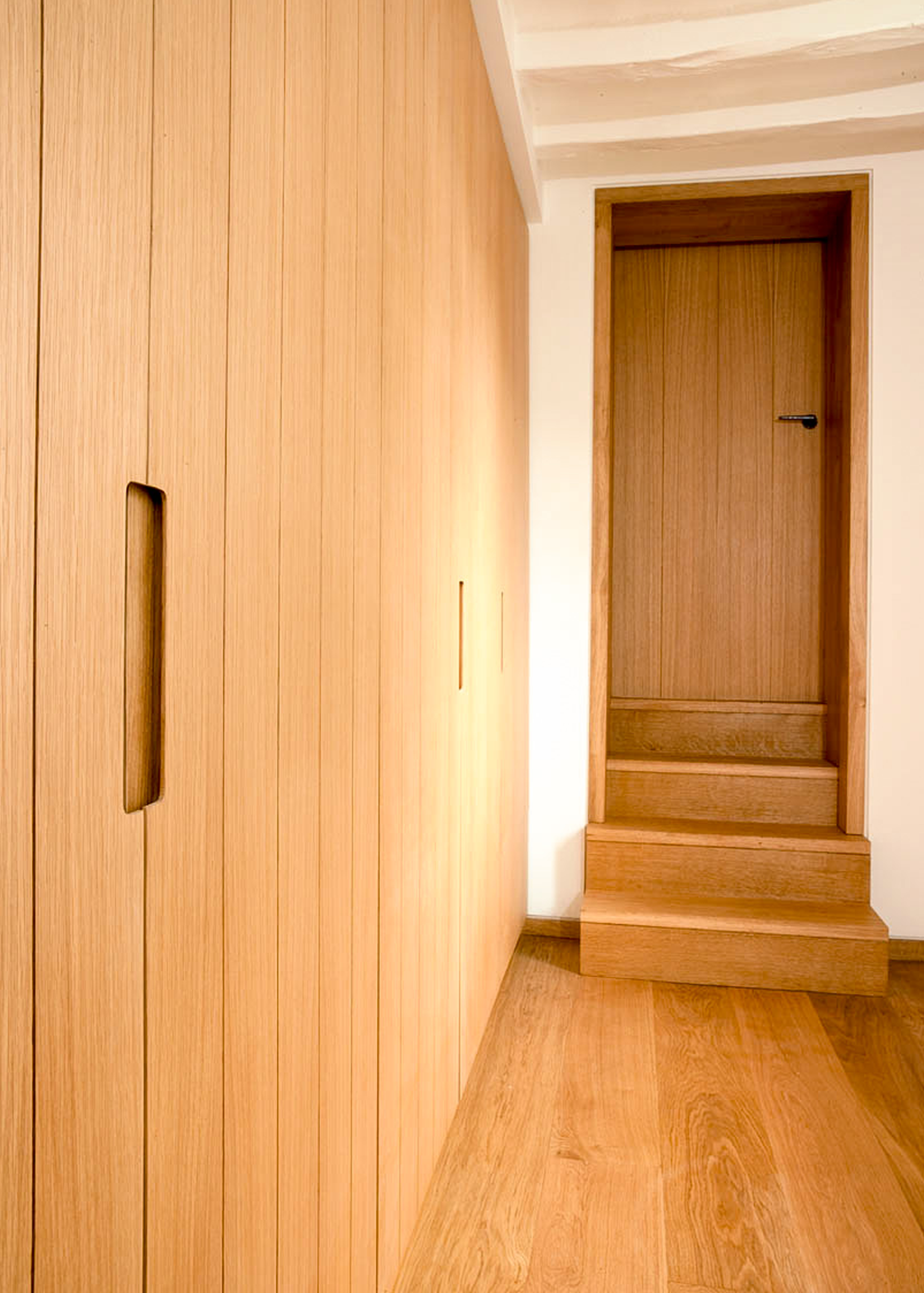 Cabinetry unit in corridor of Oxfordshire home.