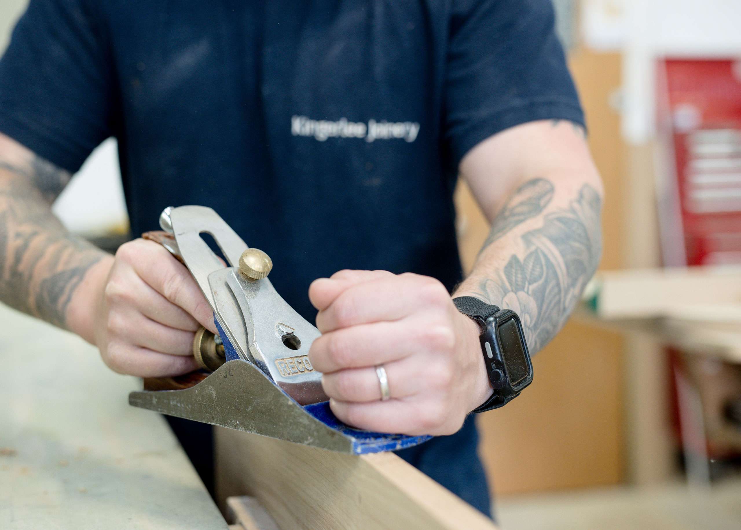 One of our joiners at work