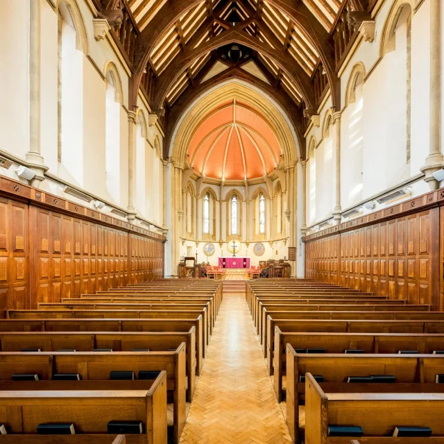 We are pleased to share a newly installed finished project for @stedwardsoxford in Oxford. The works, carried out in the school’s chapel built in 1878, involved replicating existing pews to provide additional seating, as the school had previously been using individual chairs. In total, ten new pews were crafted from solid quarter-sawn and rift-sawn European oak.  To ensure an exact match, one of the original pews was brought to our workshop. This allowed us to accurately replicate the mouldings and finishes, seamlessly blending the new pews with the originals. A teak stain, paired with Ebony Osmo oil and finished with a wax, was used to perfectly match the colour and feel of the existing woodwork.  As pictured, the pews turned out fantastically and the Kingerlee Joinery team did a great job in ensuring uniformity. To arrange an appointment, please contact us at 01865 840000 or email Jonathan, our Joinery Director on Jonathan.watts@kingerlee.co.uk #Bespoke | #Joinery | #Pews | #Oxfordshire